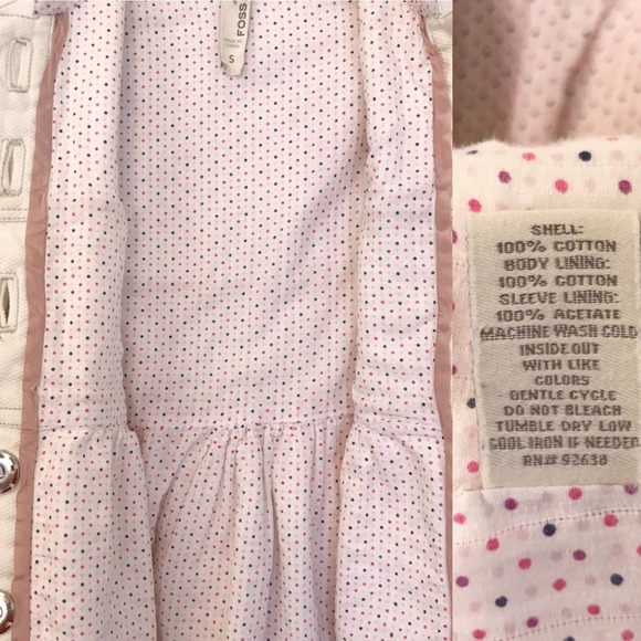 Fossil Empire Front Snap Coat White Ivory Small - Picture 5 of 9